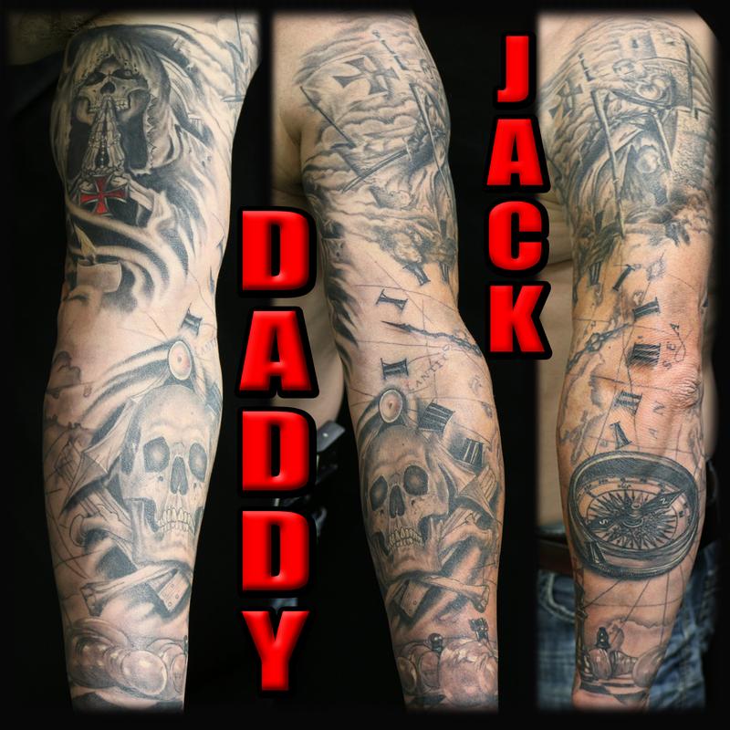 Fully Healed Sleeve by Daddy Jack TattooNOW